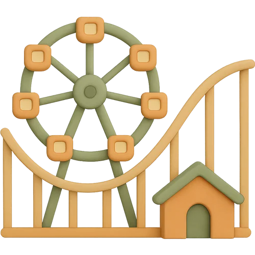 Et personligt børnebogseventyr om at besøge forlystelsespark