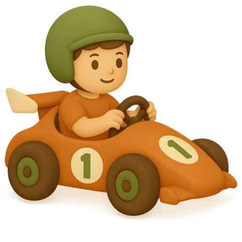 Dit personlige racerløbseventyr i et børnebog