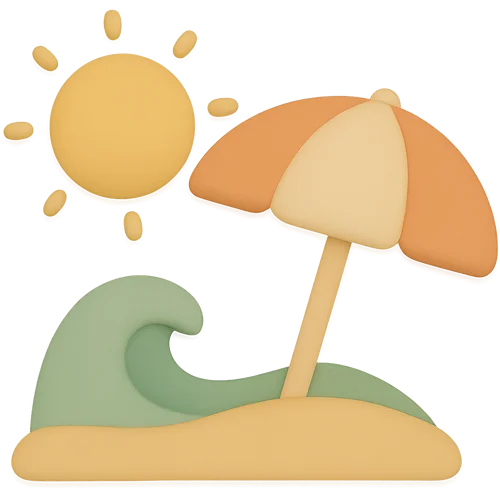 Et personligt børnebogseventyr om at tage til stranden