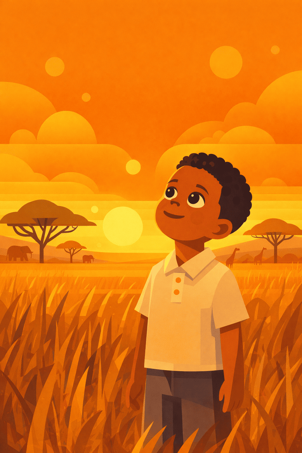 Under den gyldne savannehimmel