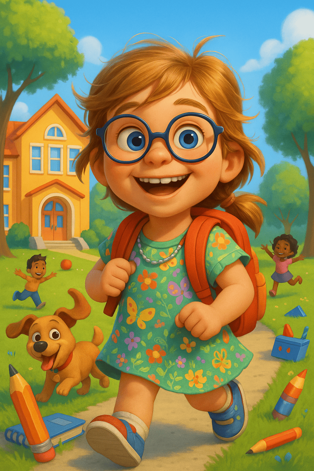 Den første skole dag eventyr