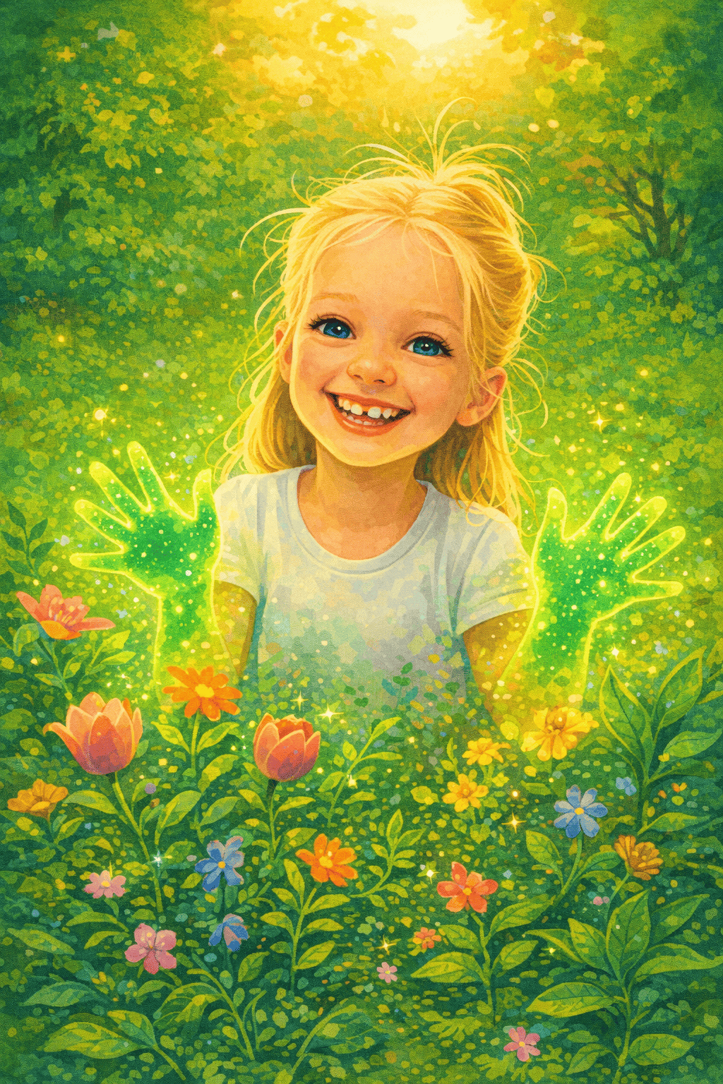 Trylleri med grønne hænder